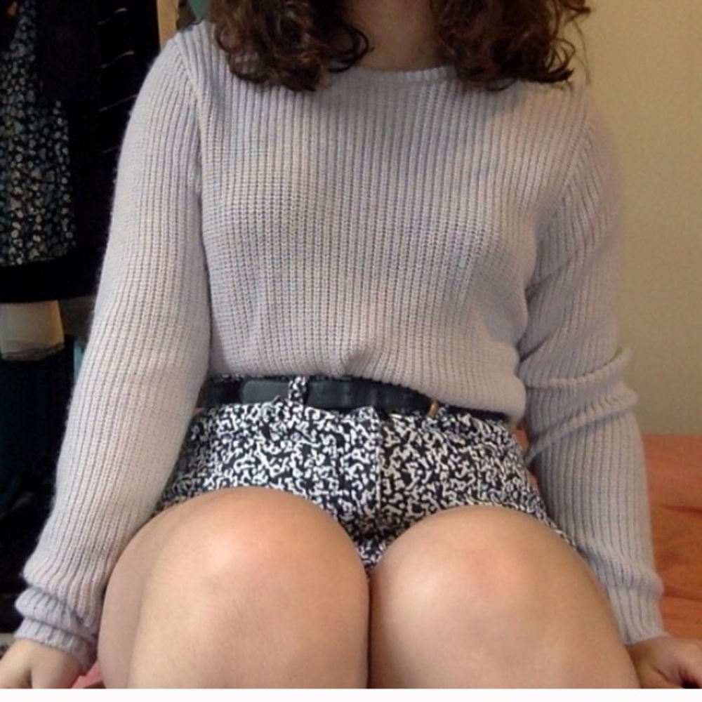 CROP KNIT SWEATER